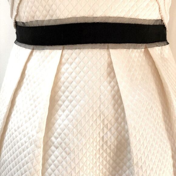 BCBGMaxazria strapless sweetheart quilted cream mini dress woman’s size 2 - Picture 7 of 11